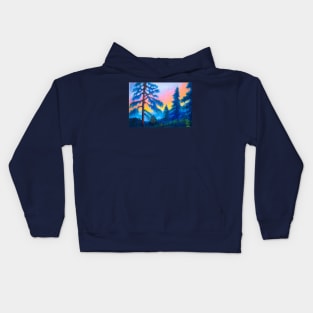 Pastel painting - twilight Kids Hoodie